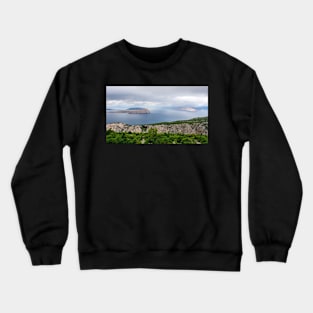 Croatian Coast at Klada Crewneck Sweatshirt